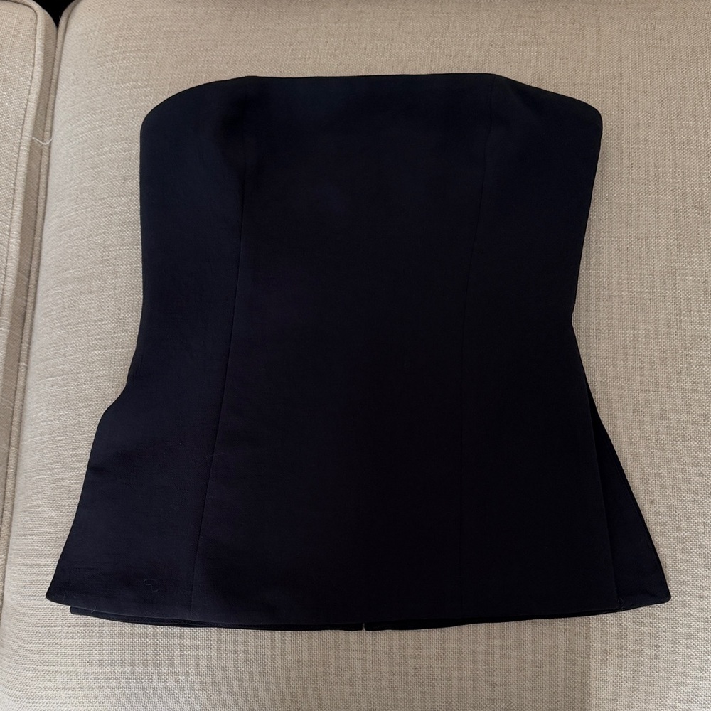 Aritzia Navy Strapless Top